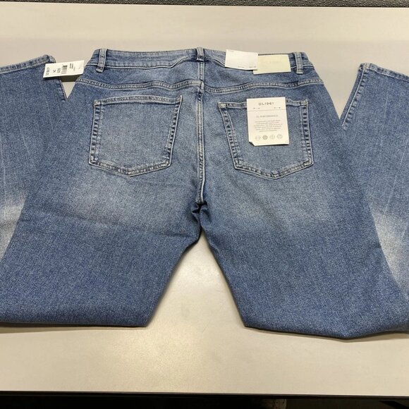 DL1961 Men's Nick Slim Jeans Size 34x32 Aged Mid Blue – Cotton Spandex Blend - Picture 8 of 12